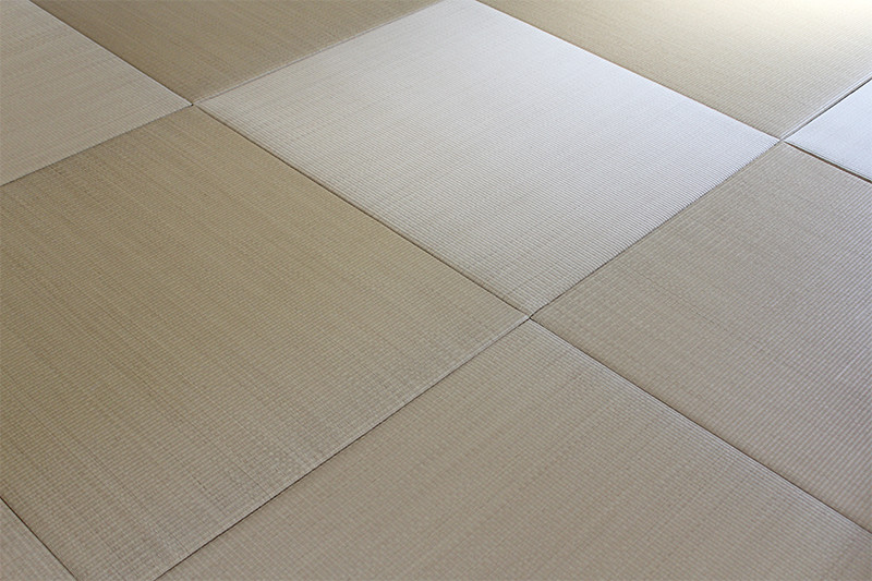 正方形が特徴的な琉球畳