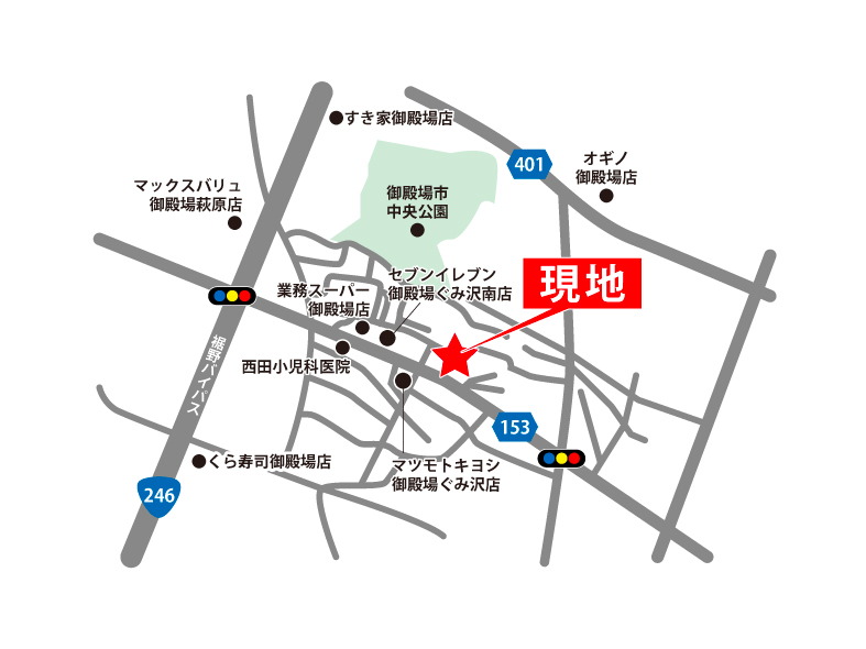 御殿場市茱萸沢 地図 Standard
